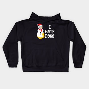 Pissed angry snowman Kids Hoodie